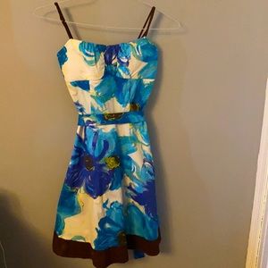 EUC Blue and white floral dress